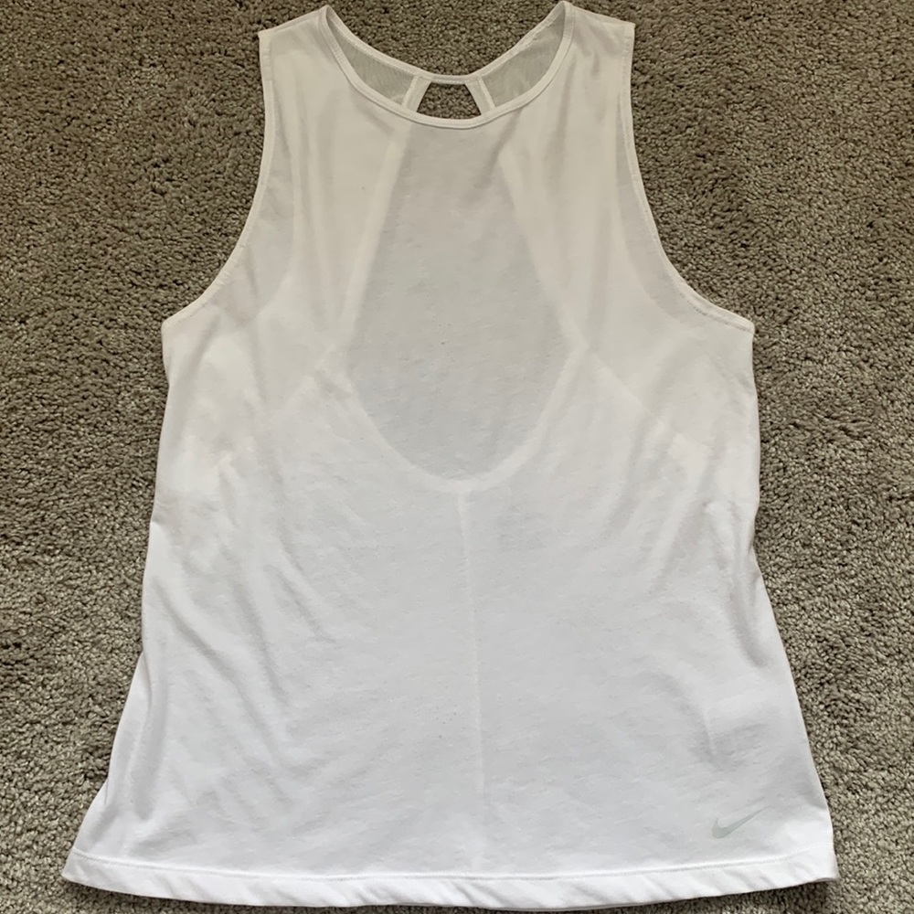 White Nike tank top